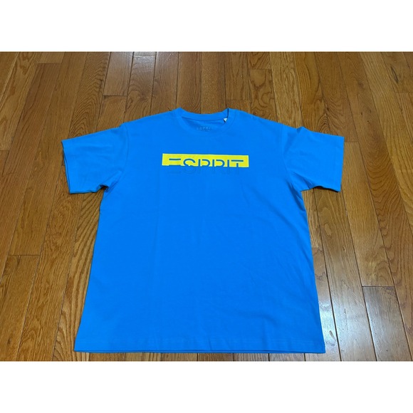 NWOT Esprit Blue T-Shirt Women's XL Crew Neck Short Sleeve Casual Top - Picture 1 of 7